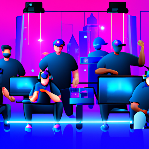 Image of players interacting in an online gaming community